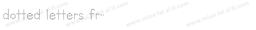 dotted letters fr字体转换